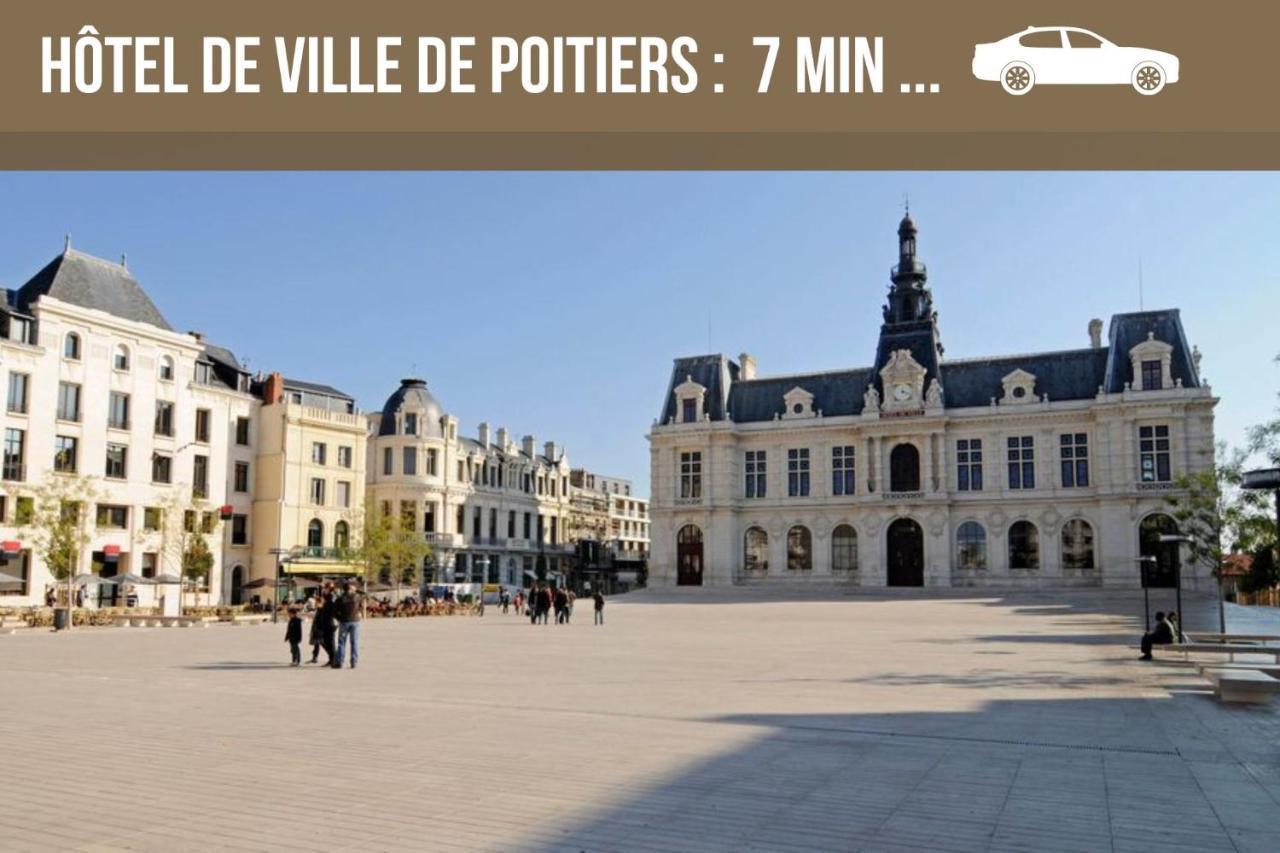 Bellejoie - Appartement T3- Poitiers Sud - Direct Futuroscope - Parking Et Wifi Gratuit Exterior foto