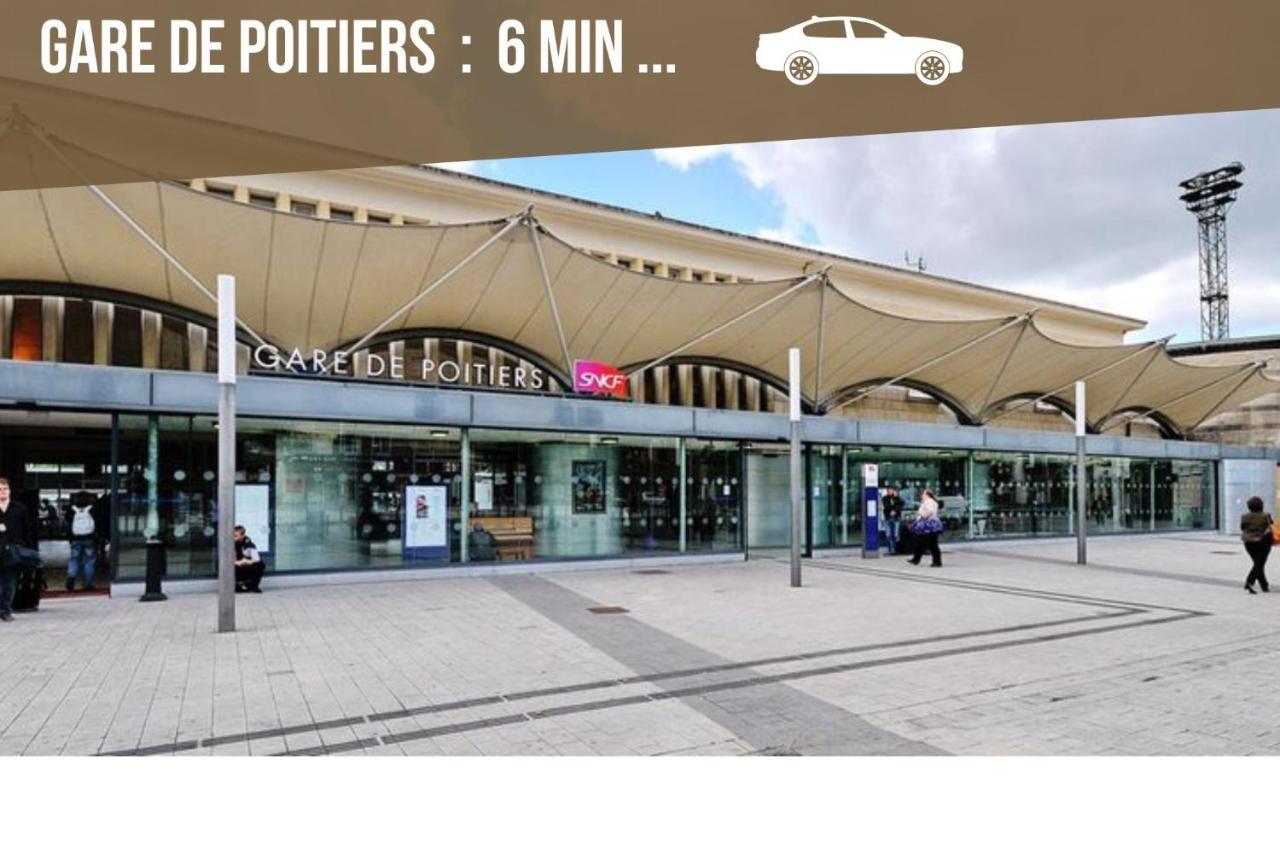 Bellejoie - Appartement T3- Poitiers Sud - Direct Futuroscope - Parking Et Wifi Gratuit Exterior foto